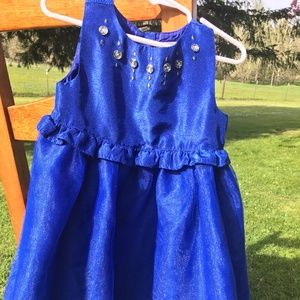 Gymboree Girls Royal Blue Formal Dress 3T